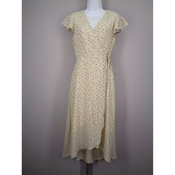 Mod Ref High Low Wrap Dress Size Medium New - Picture 1 of 16